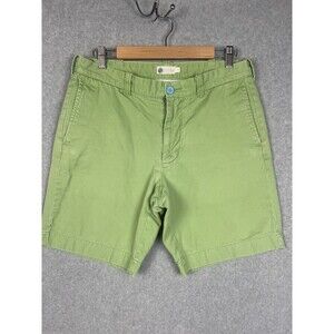 J Crew Chino Shorts Mens Size 33 Lime Green Cotton Preppy Casual